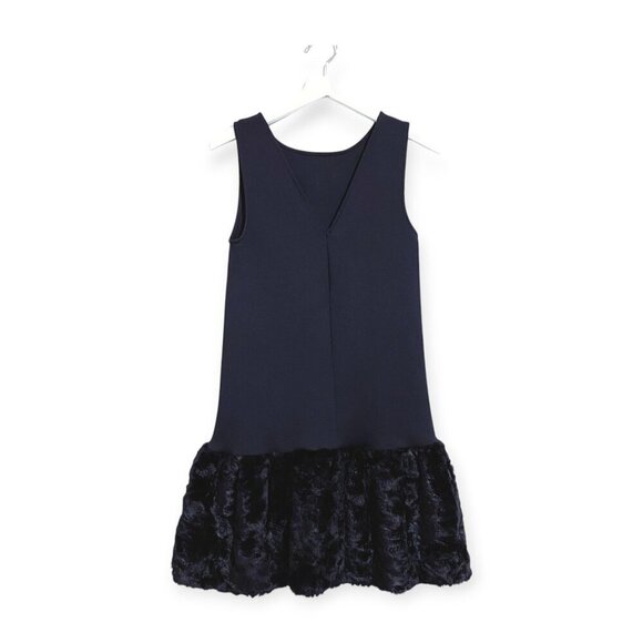 ASOS Black dress with Faux fur trim at the hem line,  size 2 - Picture 14 of 14